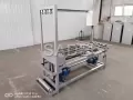 Horizontal type hexagonal wire mesh machine